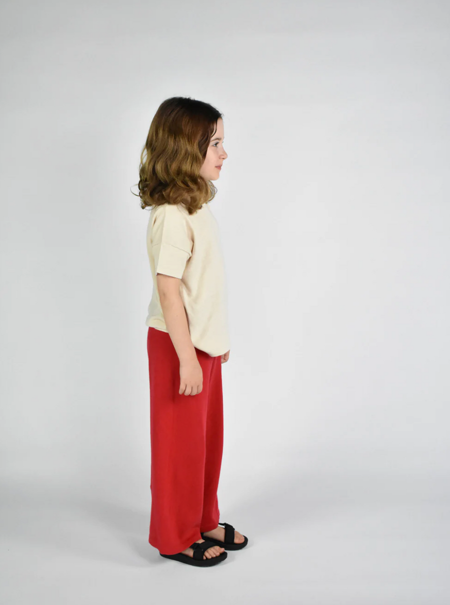 Kids Play Knitted Pant, Red