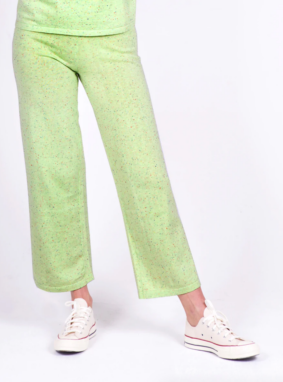 Play Knitted Pant, Lime Speck
