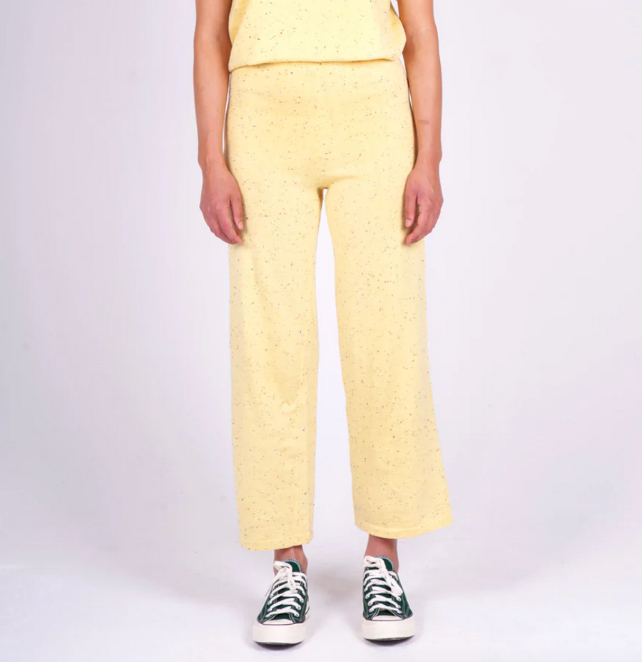 Play Knitted Pant, Yellow Speck